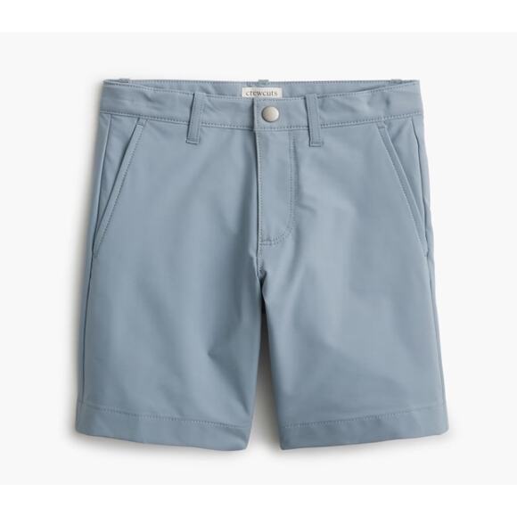 Crewcuts by J.Crew Performance Gramercy Tech Short Boys 8 Blue Moisture Wicking - Picture 1 of 7